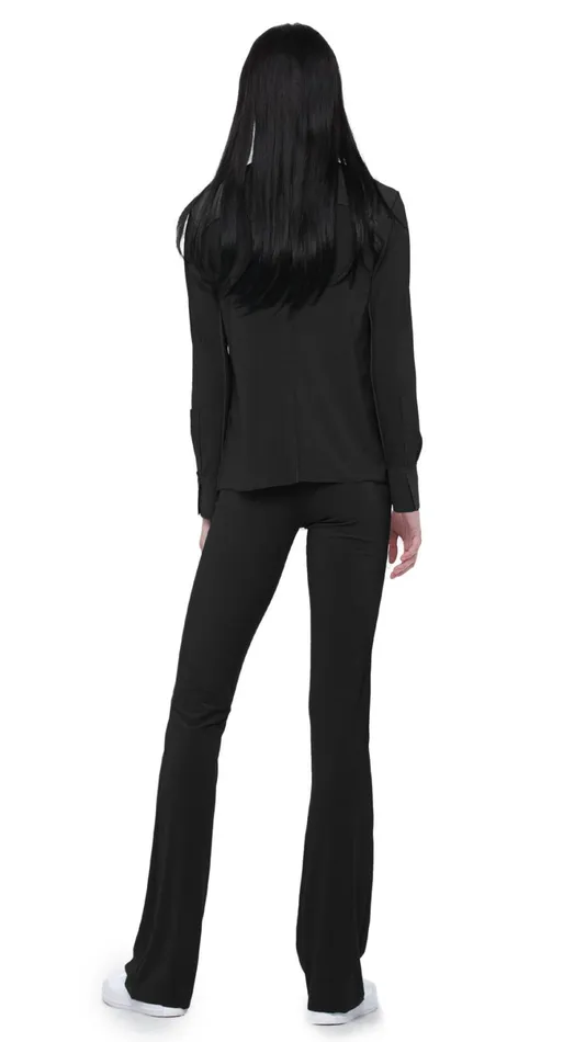 Norma Kamali Tops NK SHIRT Black 8211 Clothing