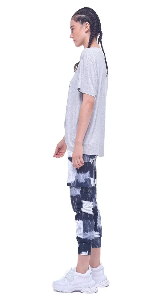 Norma Kamali Tops THE NEW NORMAL TEE Light Grey 8211 Clothing