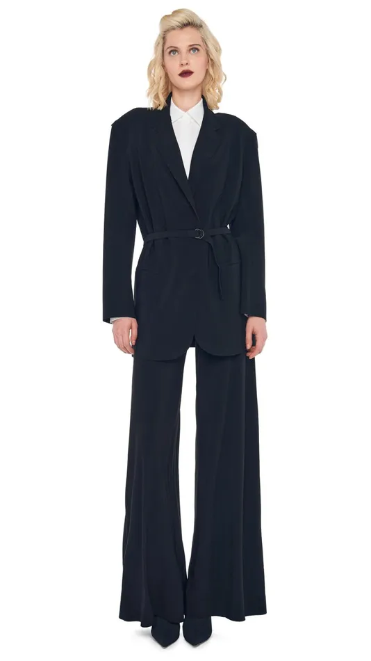 Norma Kamali Wardrobe ELEPHANT PANT With OVERSIZED SINGLE BREASTED JACKET 8211 Clothing Norma Kamali Wardrobe ELEPHANT PANT With OVERSIZED SINGLE BREASTED JACKET 8211 Clothing