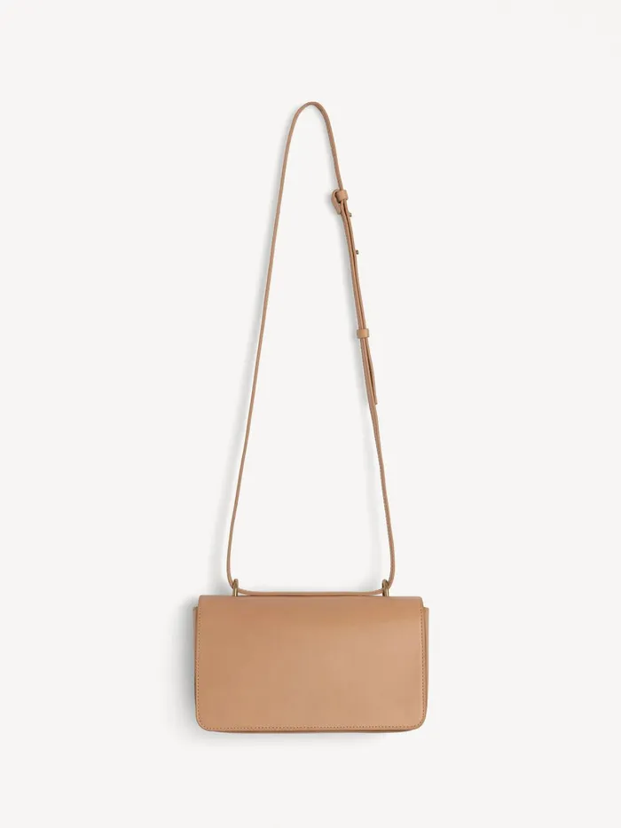 Noval Leather Shoulder Bag Tan Women By Malene Birger Bags