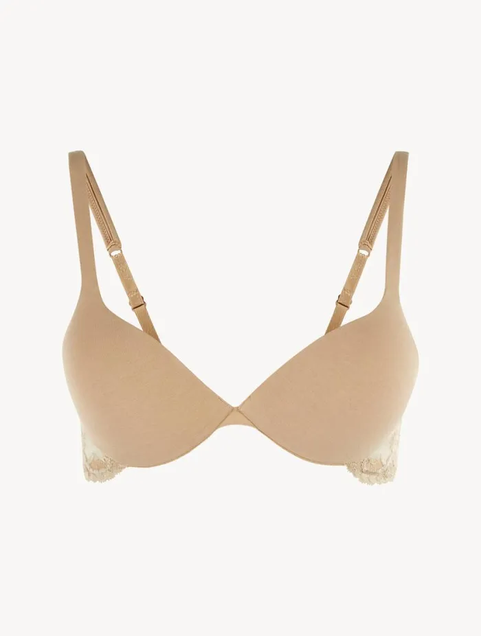 Nude Cotton Pushup Bra Lingerie La Perla Padded