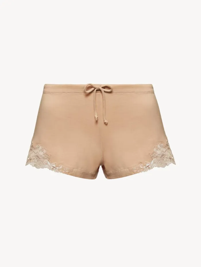 Nude Cotton Sleep Shorts Sleepwear La Perla Pajamas