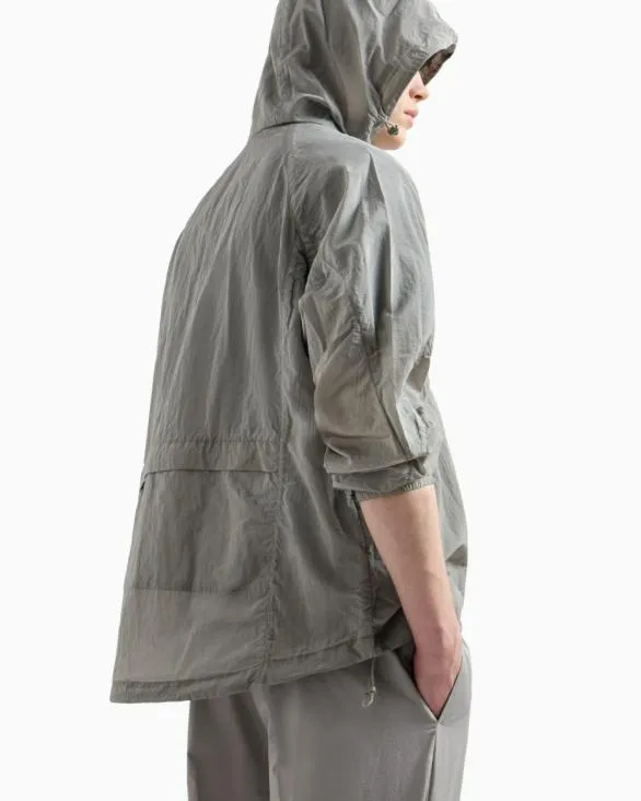 Nylon Hooded Blouson Grey Men Armani Outerwear Nylon Hooded Blouson Grey Men Armani Outerwear