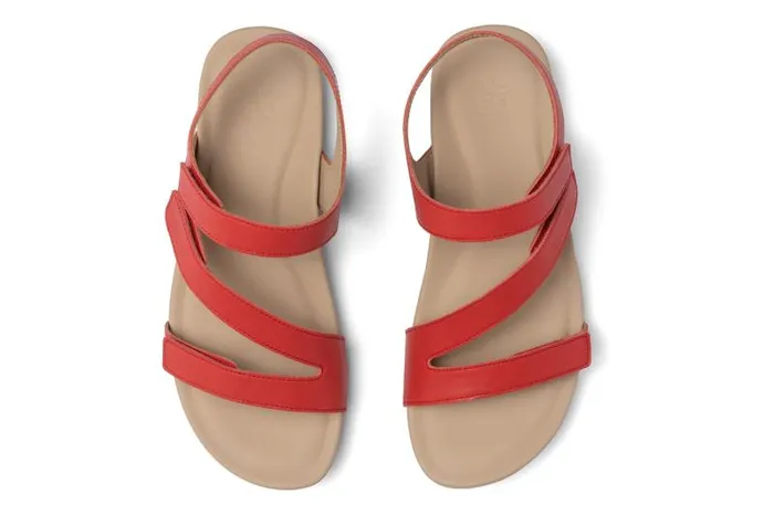 Oasis Sandal Metatarsal Red Womens Abeo Sandals
