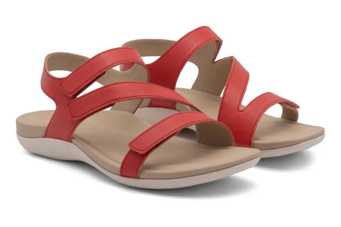 Oasis Sandal Metatarsal Red Womens Abeo Sandals