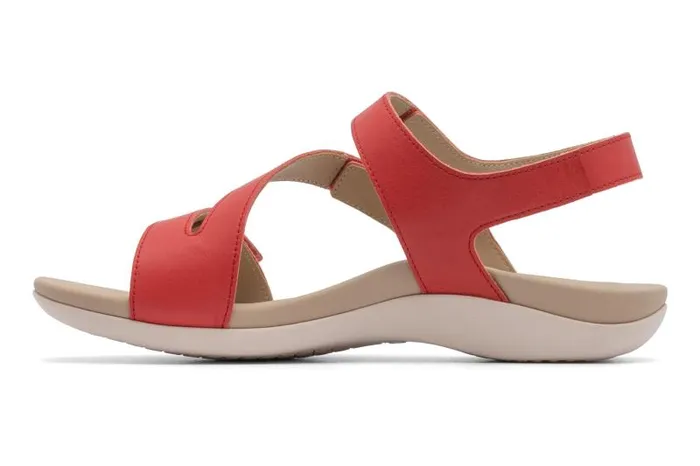 Oasis Sandal Metatarsal Red Womens Abeo Sandals