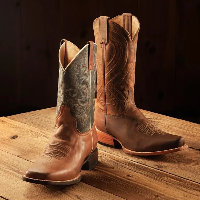 Obadiah Boots Brown Men Stetson Western