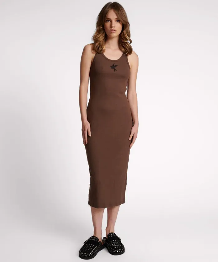 ONE TEASPOON RIB SINGLET MIDI DRESS Women One Teaspoon Midi and Maxi Dresses