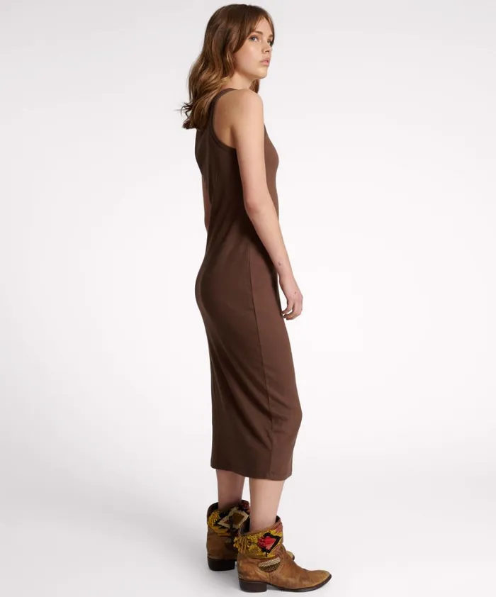 ONE TEASPOON RIB SINGLET MIDI DRESS Women One Teaspoon Midi and Maxi Dresses ONE TEASPOON RIB SINGLET MIDI DRESS Women One Teaspoon Midi and Maxi Dresses