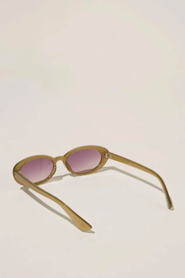 Ophelia Oval Sunglasses Cameo Green Women Cotton On Sunglasses Ophelia Oval Sunglasses Cameo Green Women Cotton On Sunglasses