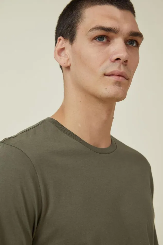 Organic Longline TShirt Military Men Cotton On Tees and Tanks Organic Longline TShirt Military Men Cotton On Tees and Tanks