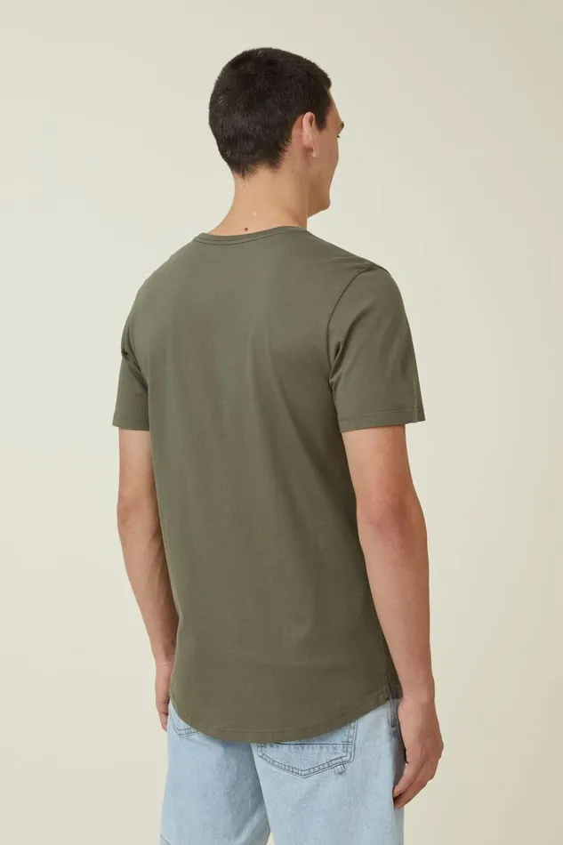 Organic Longline TShirt Military Men Cotton On Tees and Tanks Organic Longline TShirt Military Men Cotton On Tees and Tanks