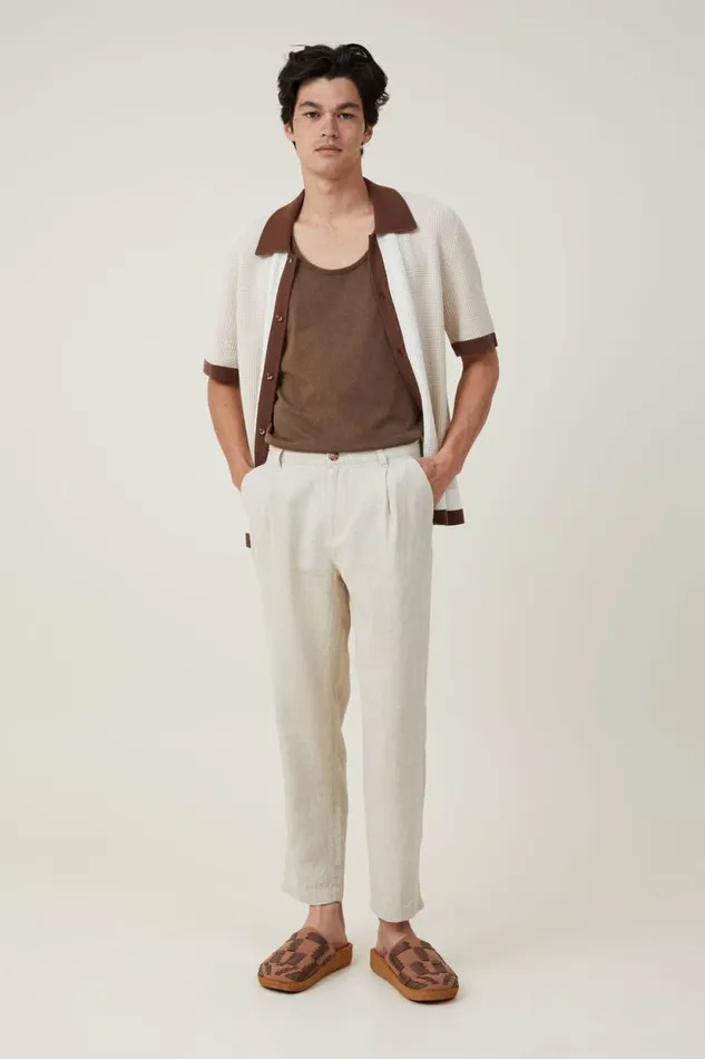 Organic Tank Ashen Brown Men Cotton On Tees and Tanks