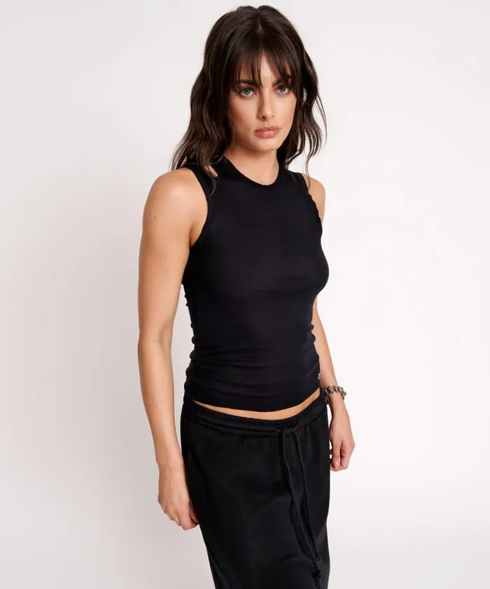 OTS CUT THROUGH TANK Women One Teaspoon Tees and Tanks