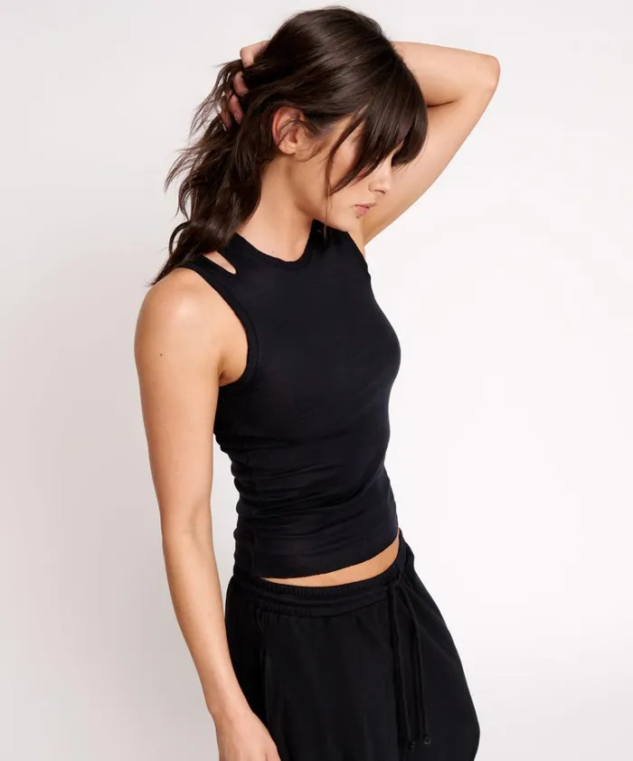 OTS CUT THROUGH TANK Women One Teaspoon Tees and Tanks OTS CUT THROUGH TANK Women One Teaspoon Tees and Tanks
