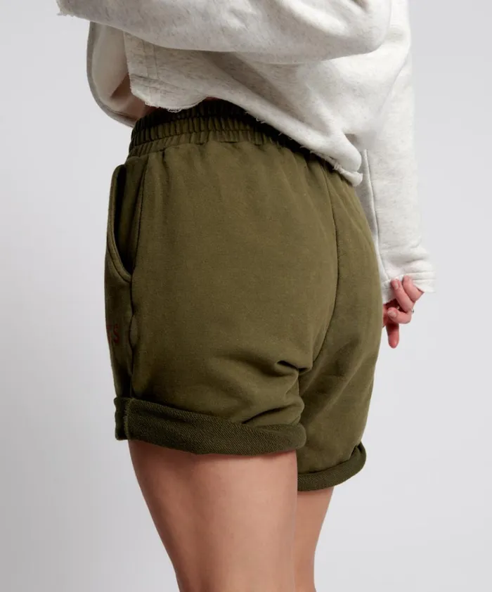 OTS KHAKI HIGH WAIST KICK SHORTS Women One Teaspoon Bottoms OTS KHAKI HIGH WAIST KICK SHORTS Women One Teaspoon Bottoms