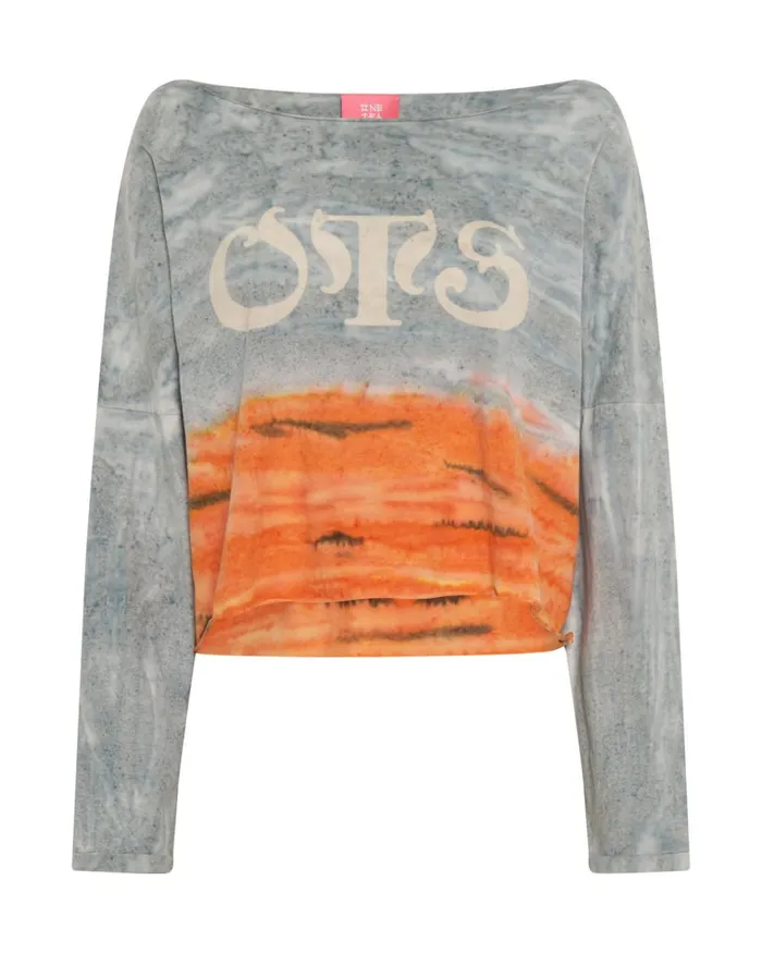 OTS ORGANIC RUMBLE CROPPED LONGSLEEVE TEE Women One Teaspoon Tops OTS ORGANIC RUMBLE CROPPED LONGSLEEVE TEE Women One Teaspoon Tops