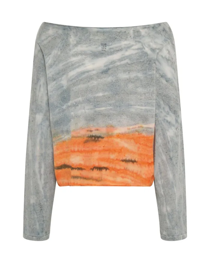 OTS ORGANIC RUMBLE CROPPED LONGSLEEVE TEE Women One Teaspoon Tops OTS ORGANIC RUMBLE CROPPED LONGSLEEVE TEE Women One Teaspoon Tops