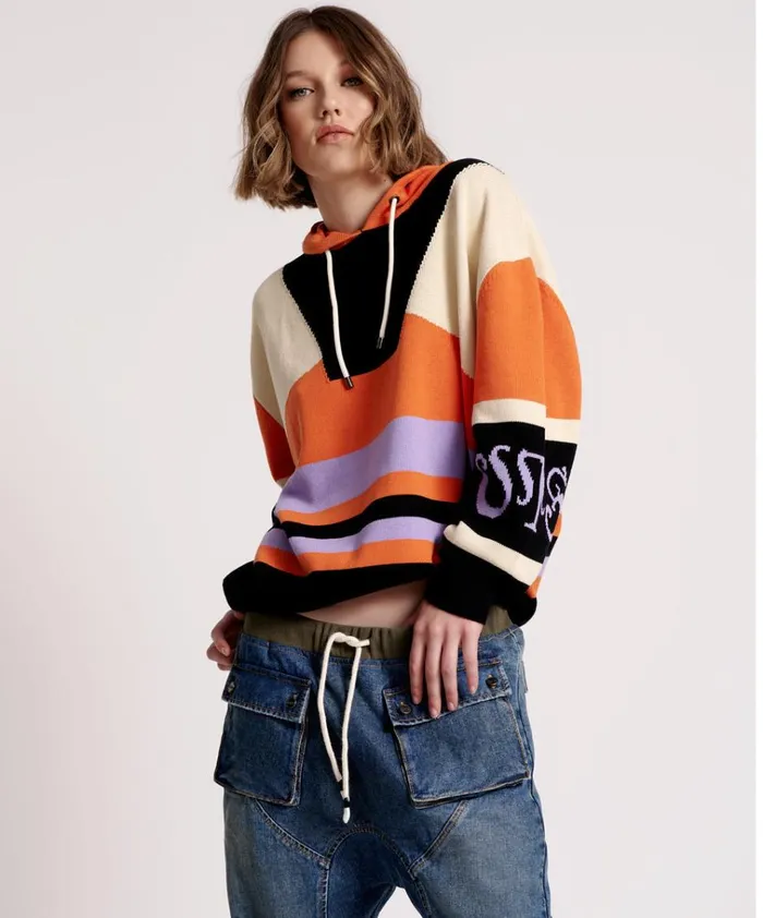 OTS REACTIVE KNIT HOODY Women One Teaspoon Knitwear OTS REACTIVE KNIT HOODY Women One Teaspoon Knitwear
