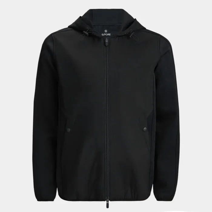 Outerwear Men GFORE WIND CONTROL DOUBLE KNIT PIQU HOODED JACKET Onyx