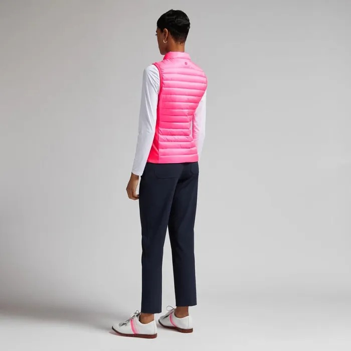 Outerwear Women GFORE DOWN QUILTED TAFFETA TECH VEST Knockout Pink Outerwear Women GFORE DOWN QUILTED TAFFETA TECH VEST Knockout Pink