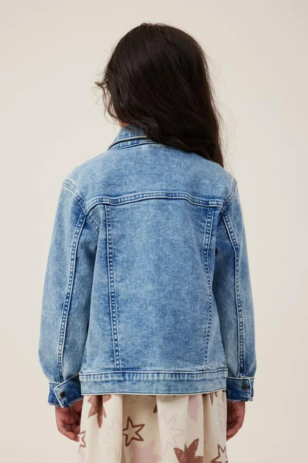 Oversized Denim Jacket Bondi Mid Blue GirlsBoys Cotton On Jackets and Sweaters Oversized Denim Jacket Bondi Mid Blue GirlsBoys Cotton On Jackets and Sweaters
