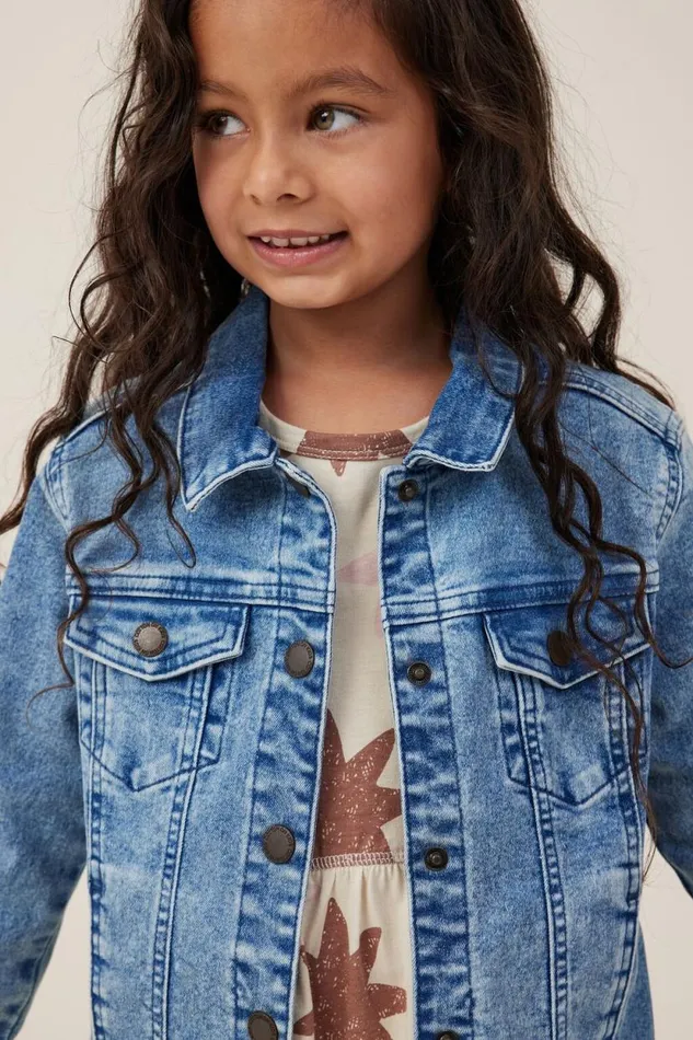 Oversized Denim Jacket Bondi Mid Blue GirlsBoys Cotton On Jackets and Sweaters Oversized Denim Jacket Bondi Mid Blue GirlsBoys Cotton On Jackets and Sweaters