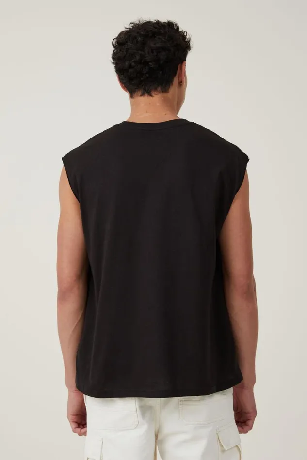Oversized License Muscle Lcn Mt Black Nirvana 8211 Smiley Half Men Cotton On Tees and Tanks Oversized License Muscle Lcn Mt Black Nirvana 8211 Smiley Half Men Cotton On Tees and Tanks