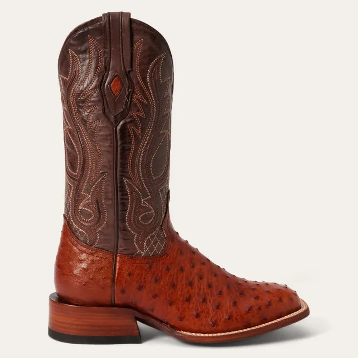 Ozzy Ostrich Boot Brown Men Stetson Western