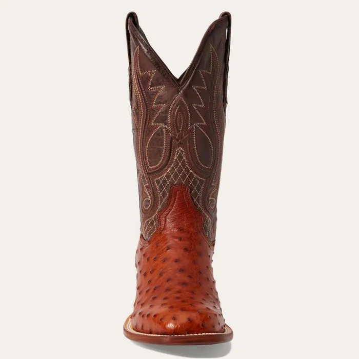Ozzy Ostrich Boot Brown Men Stetson Western