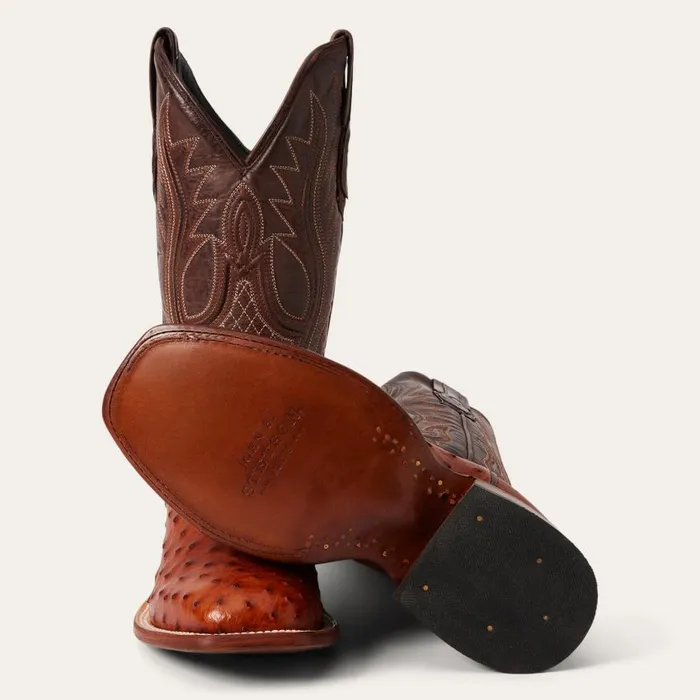 Ozzy Ostrich Boot Brown Men Stetson Western