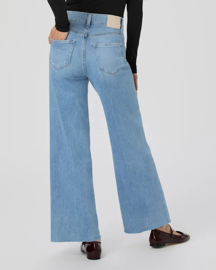 PAIGE Denim Women Anessa Petite 29 Inch Wide Leg Jean 8211 Helena