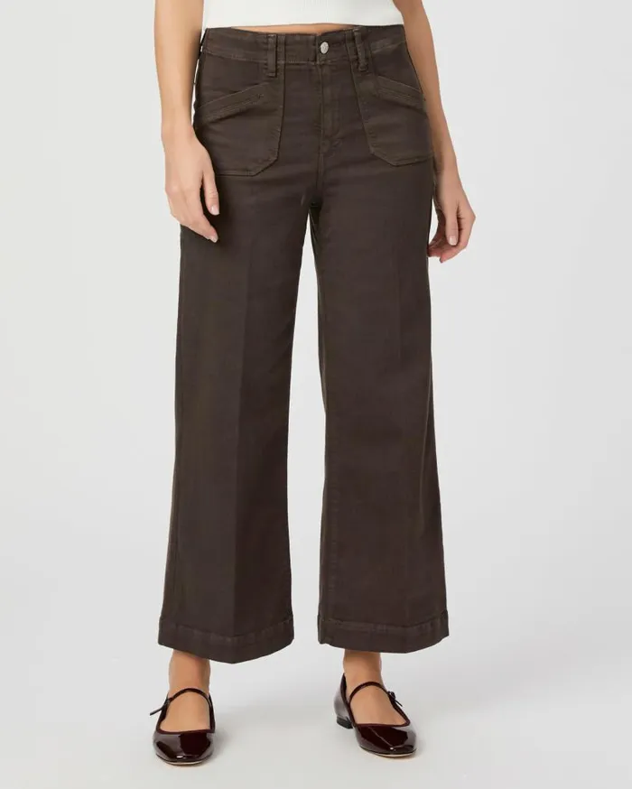 PAIGE Denim Women Anessa Wide Leg Jean 8211 Rich Chocolate PAIGE Denim Women Anessa Wide Leg Jean 8211 Rich Chocolate