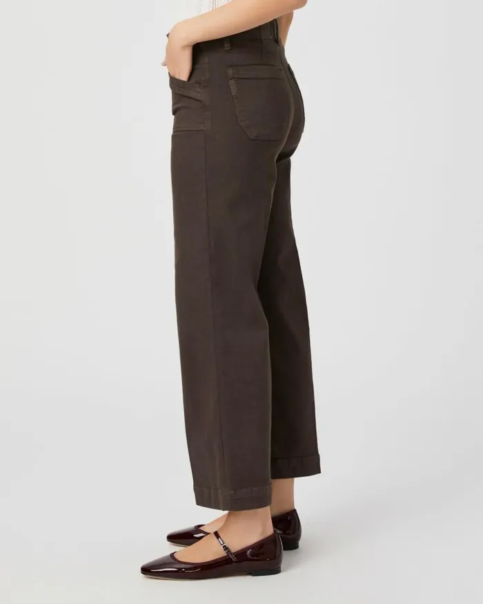 PAIGE Denim Women Anessa Wide Leg Jean 8211 Rich Chocolate PAIGE Denim Women Anessa Wide Leg Jean 8211 Rich Chocolate