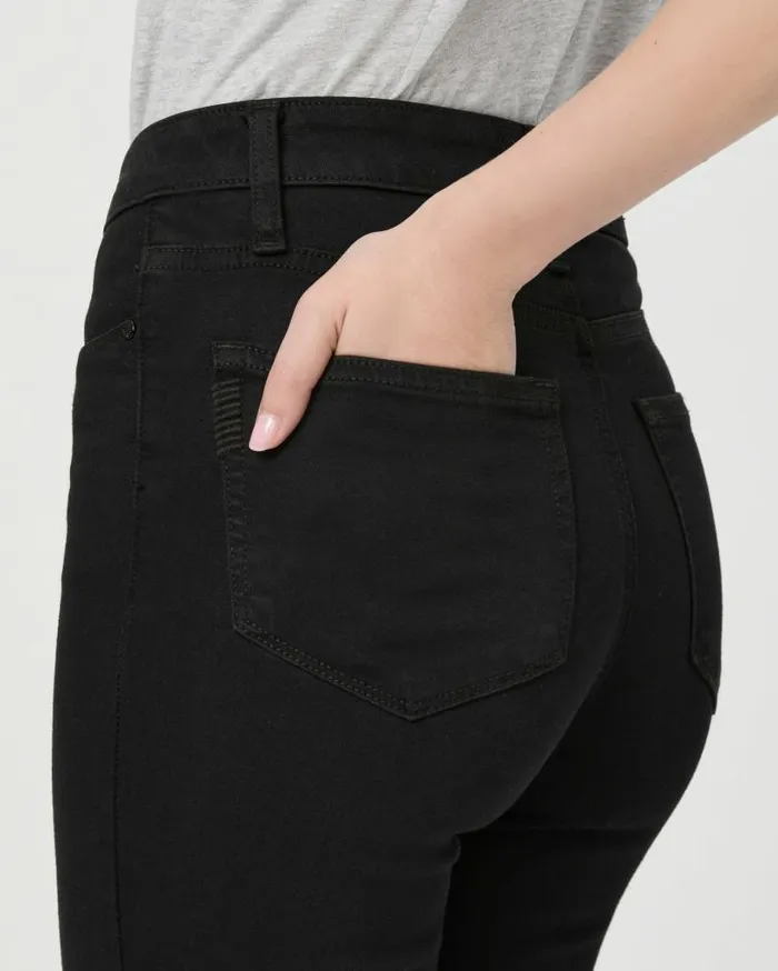 PAIGE Denim Women Cindy Straight Jean 8211 Black Shadow PAIGE Denim Women Cindy Straight Jean 8211 Black Shadow