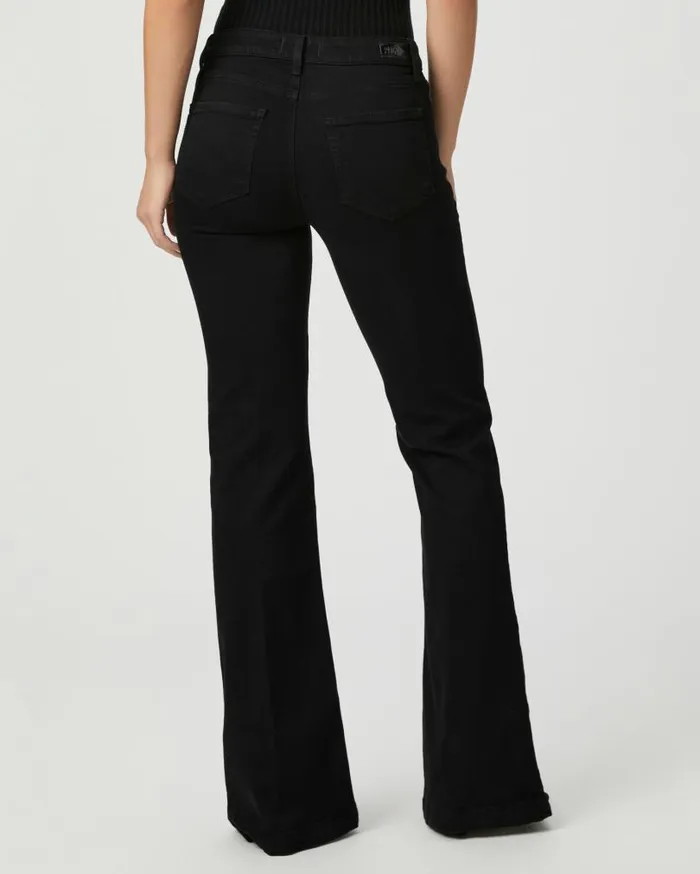 PAIGE Denim Women Genevieve Flare Jean 8211 Black Shadow PAIGE Denim Women Genevieve Flare Jean 8211 Black Shadow