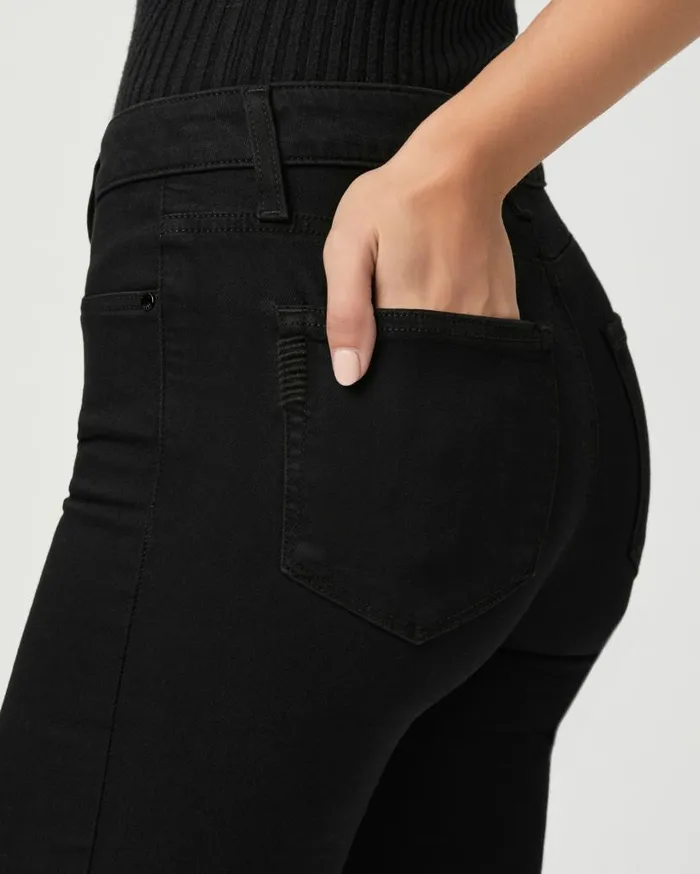PAIGE Denim Women Genevieve Flare Jean 8211 Black Shadow PAIGE Denim Women Genevieve Flare Jean 8211 Black Shadow