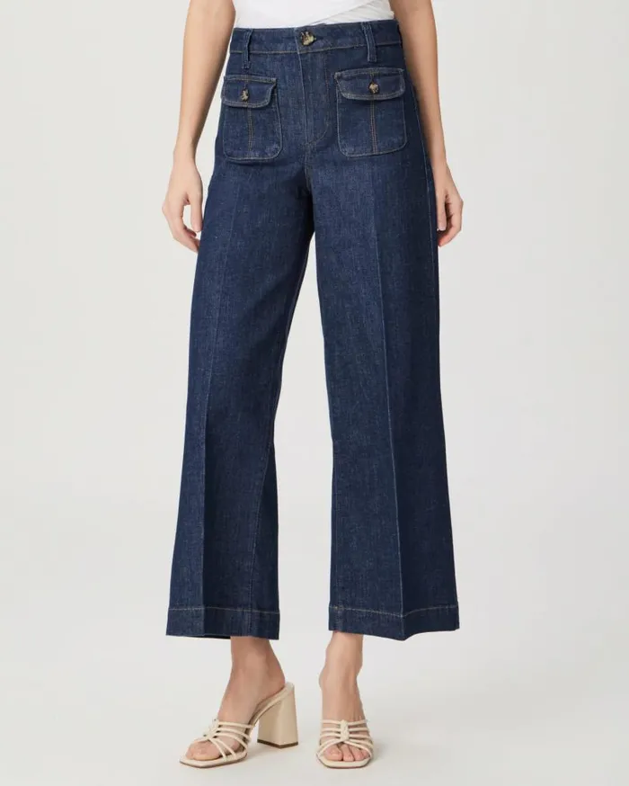 PAIGE Denim Women Harper Ankle Wide Leg Jean 8211 Kinsley PAIGE Denim Women Harper Ankle Wide Leg Jean 8211 Kinsley
