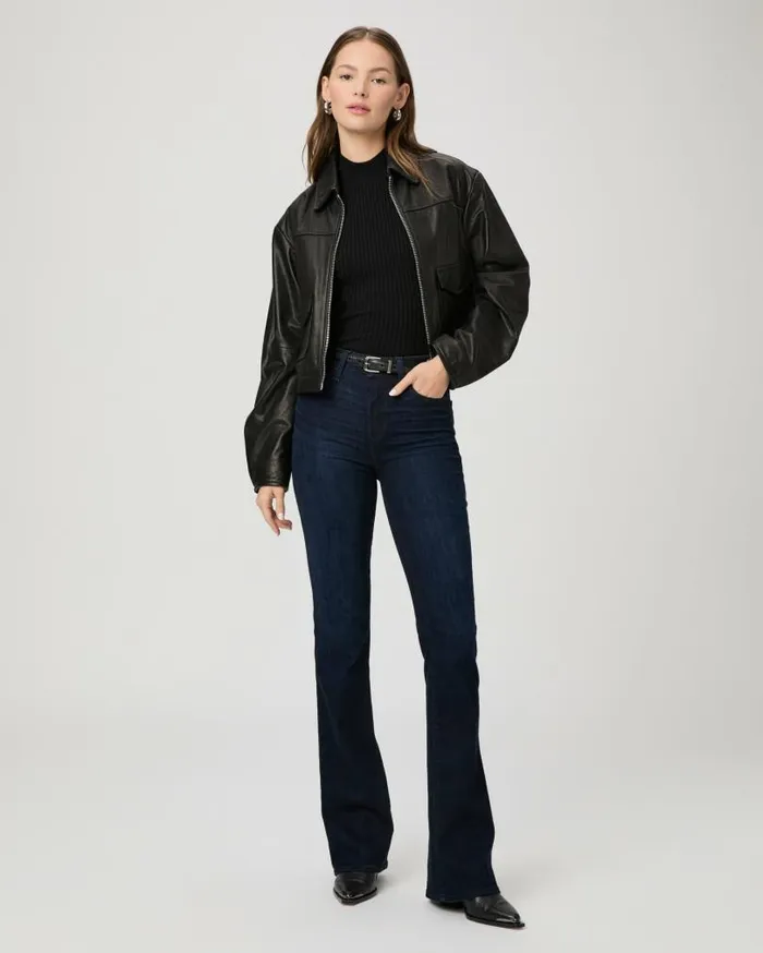 PAIGE Denim Women High Rise Laurel Canyon Bootcut Jean 8211 Snapdragon