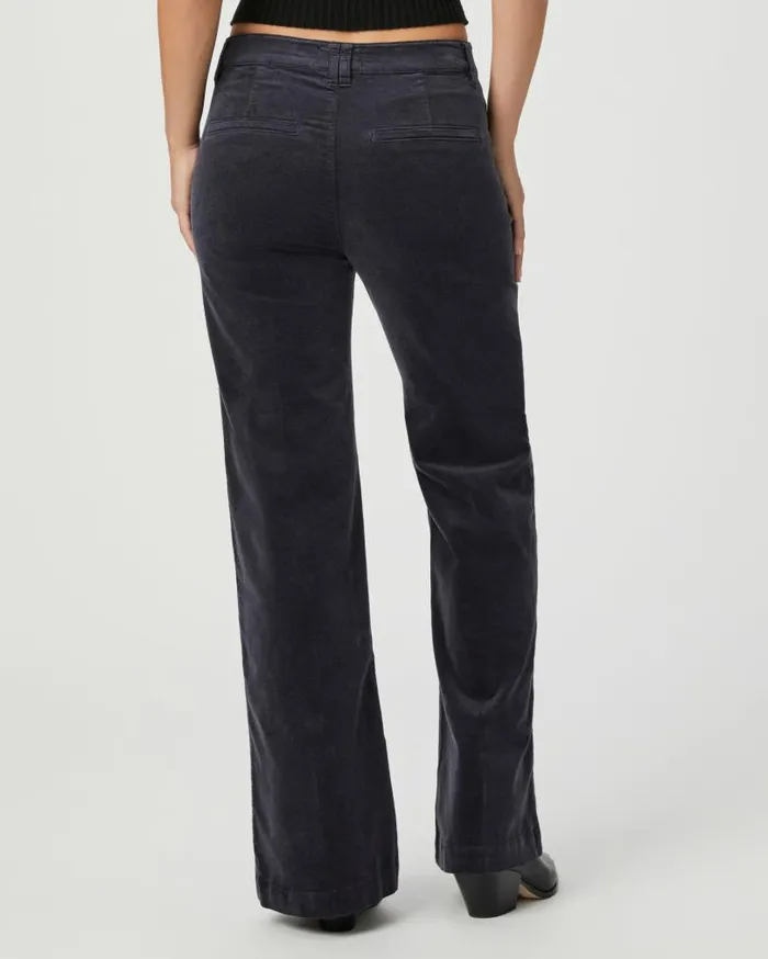 PAIGE Denim Women Leenah 32 Inch Wide Leg Pant 8211 Deep Anchor Corduroy PAIGE Denim Women Leenah 32 Inch Wide Leg Pant 8211 Deep Anchor Corduroy