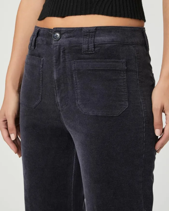 PAIGE Denim Women Leenah 32 Inch Wide Leg Pant 8211 Deep Anchor Corduroy PAIGE Denim Women Leenah 32 Inch Wide Leg Pant 8211 Deep Anchor Corduroy