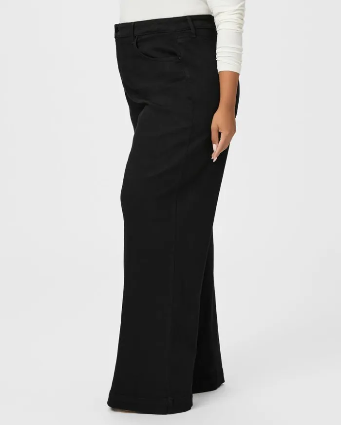 PAIGE Denim Women Leenah Plus Wide Leg Jean 8211 Black Shadow PAIGE Denim Women Leenah Plus Wide Leg Jean 8211 Black Shadow