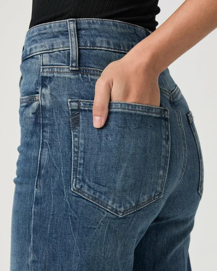 PAIGE Denim Women Sasha 32 Inch Wide Leg Jean 8211 Laurena Embellished PAIGE Denim Women Sasha 32 Inch Wide Leg Jean 8211 Laurena Embellished