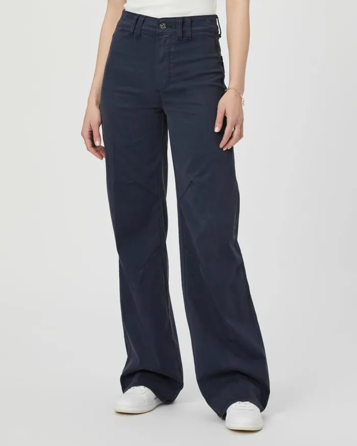 PAIGE Denim Women Sasha 32 Inch Wide Leg Jean 8211 Navy Seascape PAIGE Denim Women Sasha 32 Inch Wide Leg Jean 8211 Navy Seascape