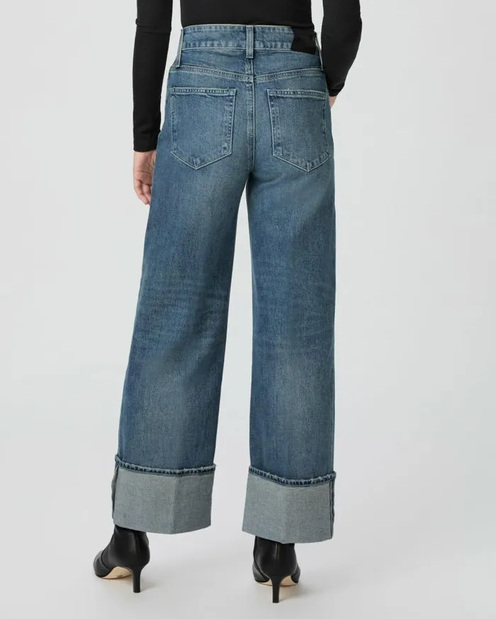 PAIGE Denim Women Sasha Ankle Wide Leg Jean 8211 Blue Note Destructed PAIGE Denim Women Sasha Ankle Wide Leg Jean 8211 Blue Note Destructed