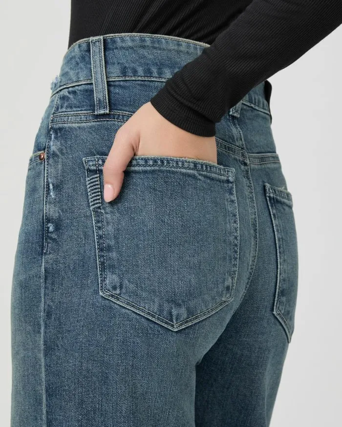 PAIGE Denim Women Sasha Ankle Wide Leg Jean 8211 Blue Note Destructed PAIGE Denim Women Sasha Ankle Wide Leg Jean 8211 Blue Note Destructed