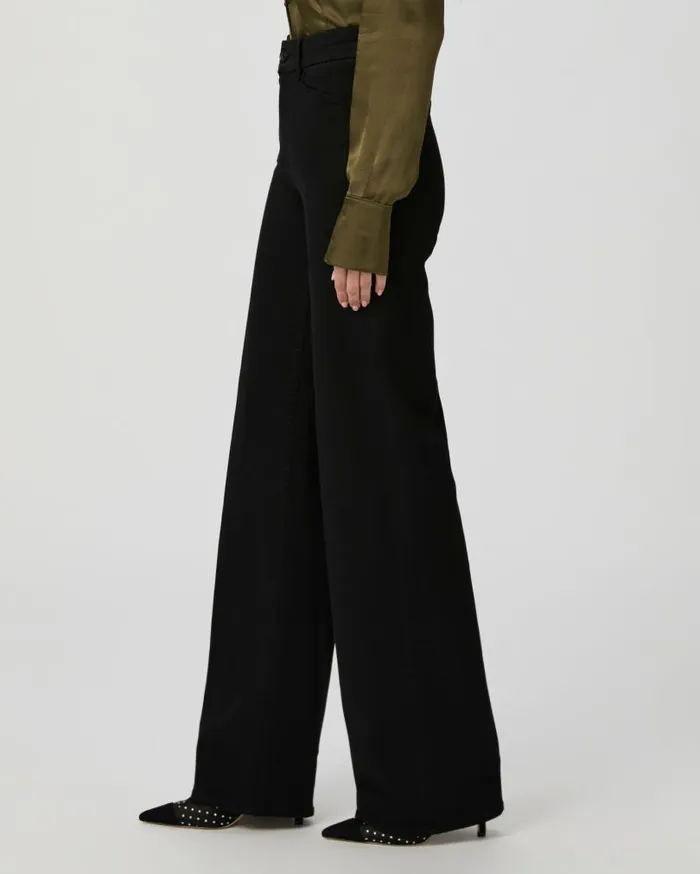 PAIGE Denim Women Sasha Wide Leg Jean 8211 Black Shadow PAIGE Denim Women Sasha Wide Leg Jean 8211 Black Shadow