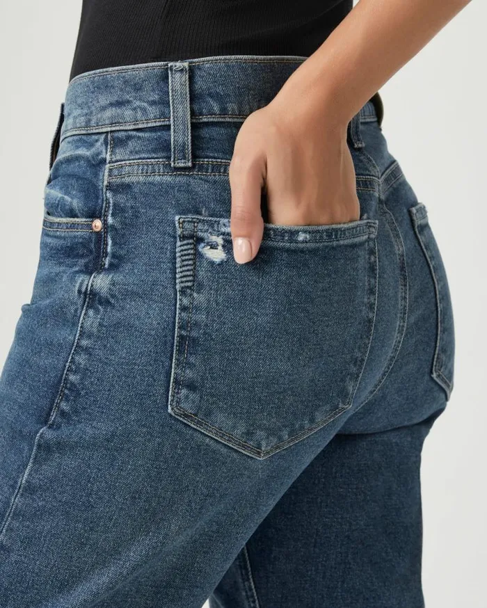 PAIGE Denim Women Serena Straight Jean 8211 Lovejoy Distressed PAIGE Denim Women Serena Straight Jean 8211 Lovejoy Distressed