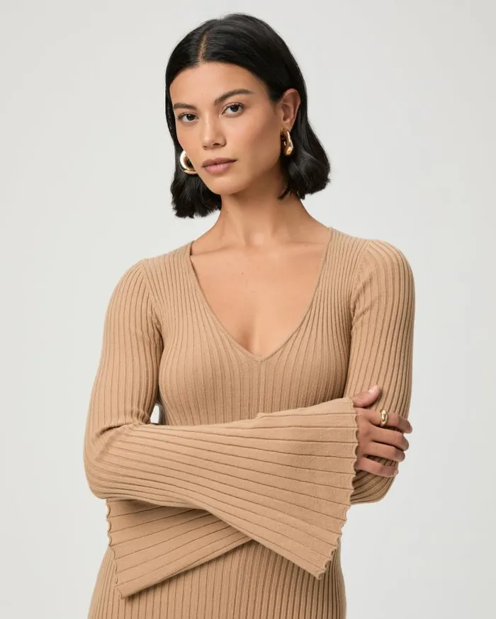 PAIGE Dresses Women Bel Dress 8211 Dark Camel PAIGE Dresses Women Bel Dress 8211 Dark Camel