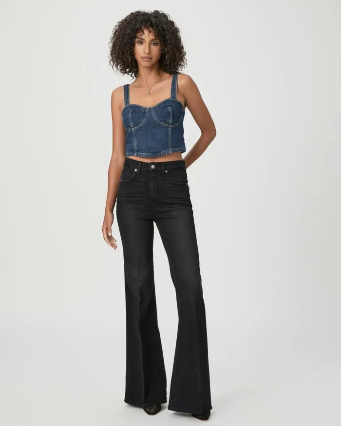 PAIGE Flare Women Charlie Flare Jean 8211 Midnight Raven